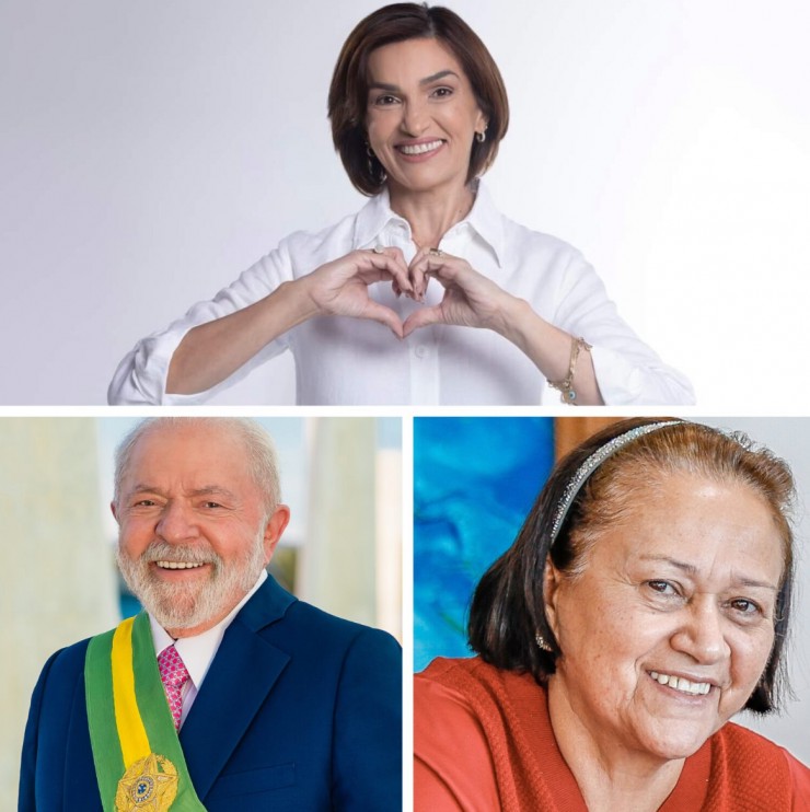 Divanize é Lula têm amplos índices de endosso popular e Fátima segue definhando (Fotomontagem do BSV)