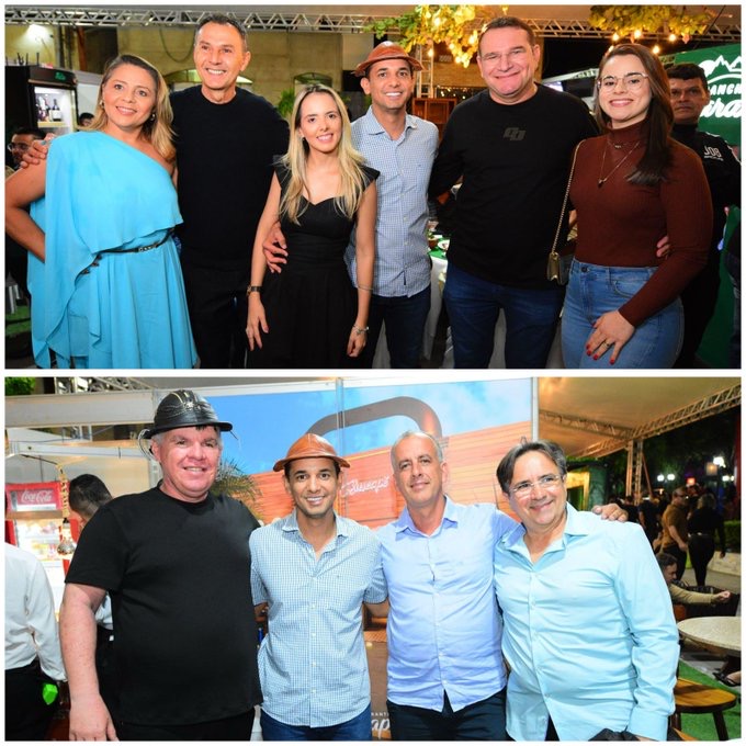 Em Martins, prefeito, vice e nomes representativos da região acompanharam casal (Foto: redes sociais)