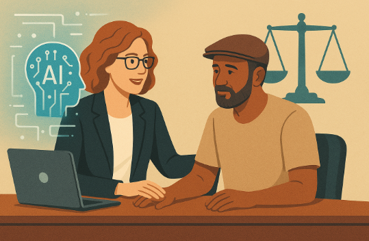 Arte ilustrativa com recursos de Inteligência Artificial para o BCS