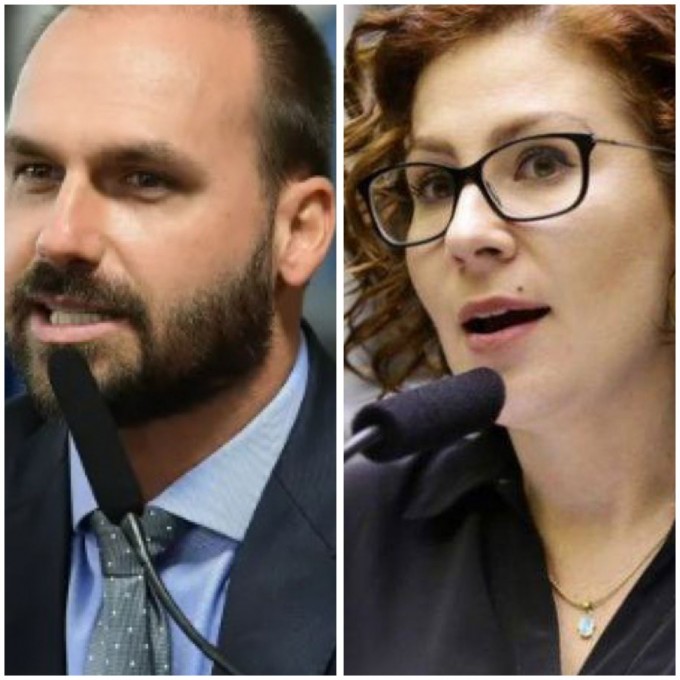 Eduardo teve vitória na Câmara Federal; Zambelli teve parecer desfavorável na Europa (Fotos: Pedro França da Agência Senado e Agência Câmara)