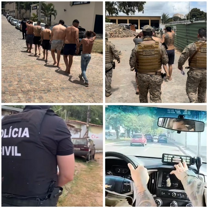 Forças de segurança realizaram 32 prisões; toneladas de drogas foram apreendidas recentemente (Fotomontagem do BCS)