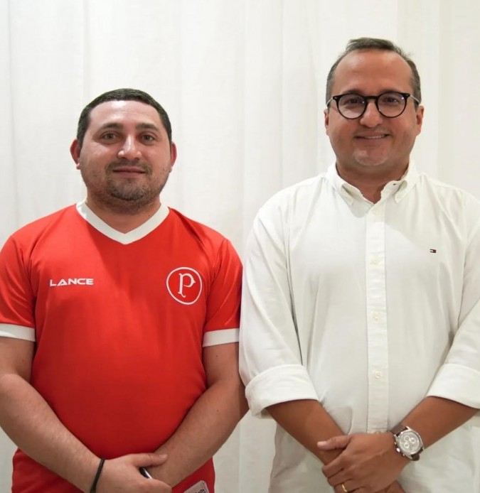 Jerônimo e Robson passam a ser os novos dirigentes do alvirrubro mossoroense (Foto: Anne Campos)