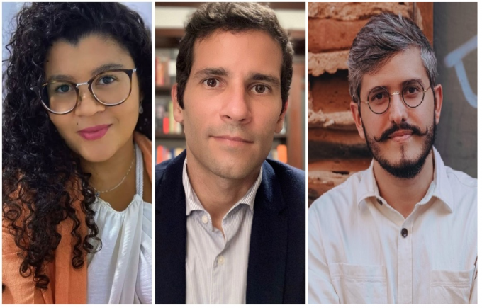 Juliana Bulhões, Gustavo Sobral e Octávio Santiago têm conteúdo especial em revista (Fotomontagem: divulgação)