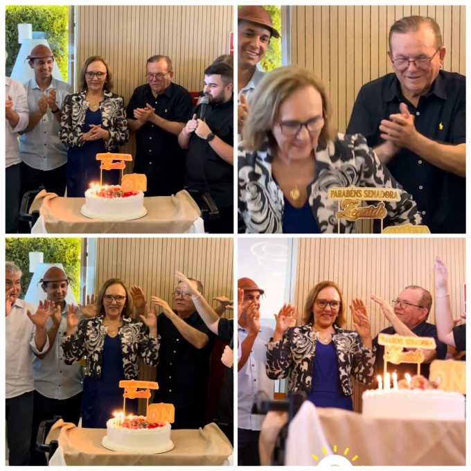 Zenaide teve respaldo numérico e representativo em seu aniversário (Fotomontagem do BCS)