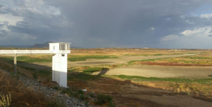 Açude Itans, em Caicó, está completamente seco (Foto: Blog do Toscano Neto)
