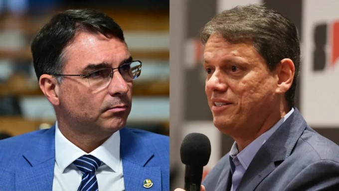 Flávio foi ungido "em casa" e Tarcísio corre por fora, com maior preferência (Fotos: Saulo Cruz/Ag. Senado e Paulo Guereta/Gov. SP)