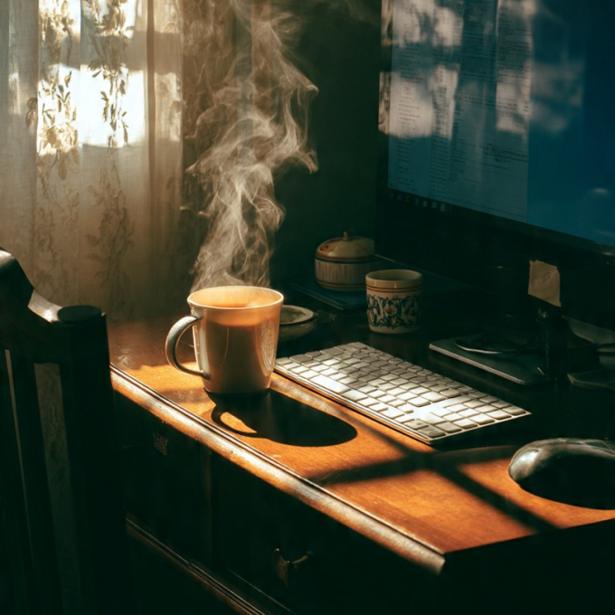 Arte ilustrativa com recursos de Inteligência Artificial para o BCS