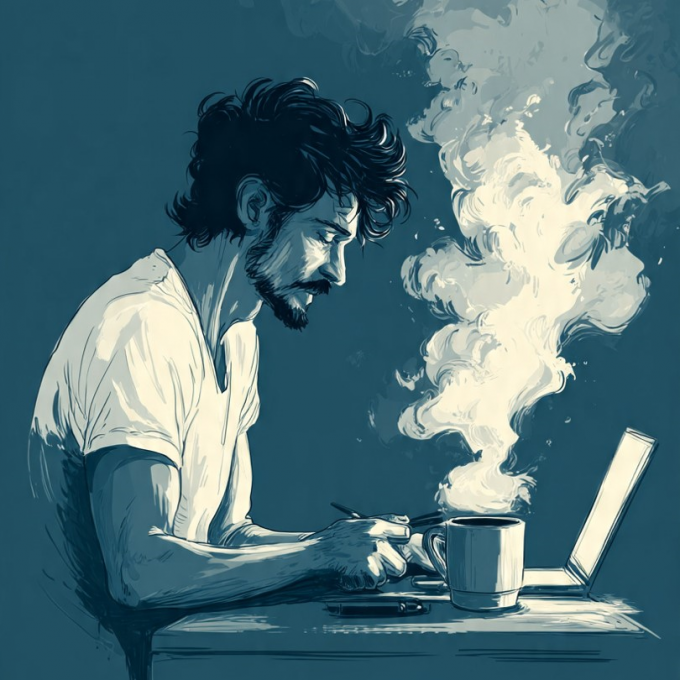 Arte ilustrativa com recursos de Inteligência Artificial para o BCS