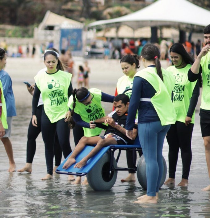 A Praia é para Todos é iniciativa inclusiva de grande repercussão (Foto: Arquivo)