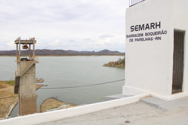 Boqueirão de Parelhas no Seridó chegou a 9,18% de sua capacidade (Foto: Igarn)
