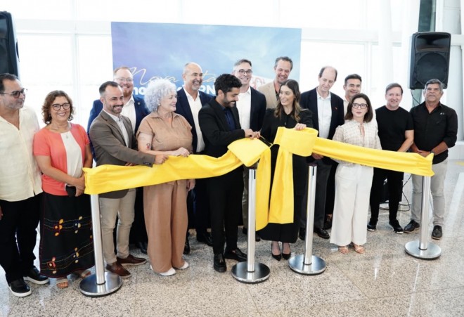 O corte de faixa inaugural ocorreu neste sábado (Foto: inauguração)