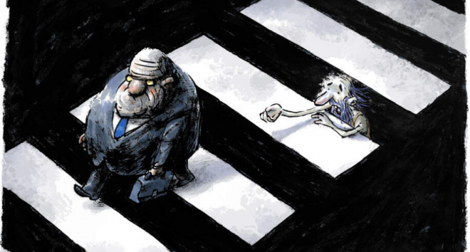 O cartoon de Dalcio Machado é o vencedor do Salon International de la Caricature et du Cartoon em 2024