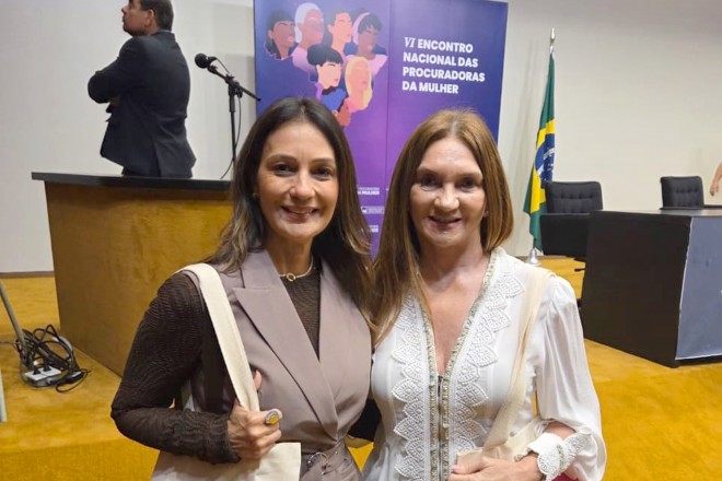 Cristiane e Terezinha representaram a ALRN em Brasília (Foto: ALRN)