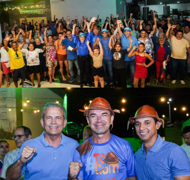 Hermano, Eribaldo e Allyson: política na zona Norte (Foto: divulgação)