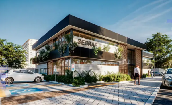 Projeto esboça assim a futura sede do Sebrae em Mossoró (Reprodução do BCS)