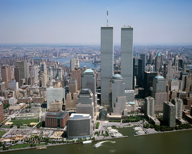 World Trade Center em foto antiga (Reprodução)