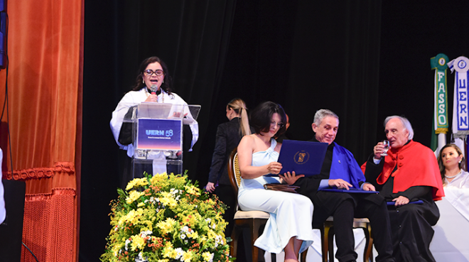 Reitora afirmou que a Uern é uma universidade viva, que transforma vidas através de suas ações de ensino, pesquisa e extensão (Foto: Uern)
