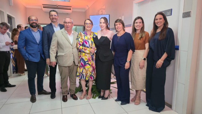 Sócios da Ancology Group e Nossa Clínica em evento (Foto: divulgação)