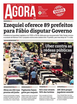 Jornal em fevereiro de 2018 anunciava um 'capital' que Fábio levou a sério (Print: reprodução)