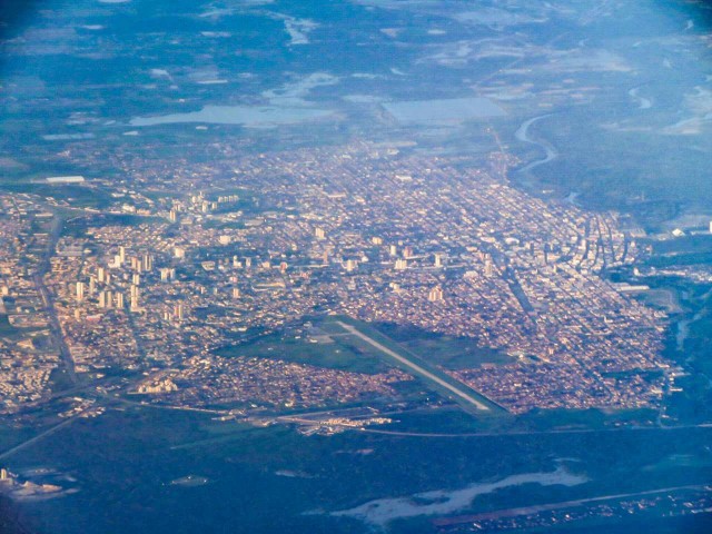 Foto aérea do Aeroporto Dix-sept Rosado (Foto: cedida)