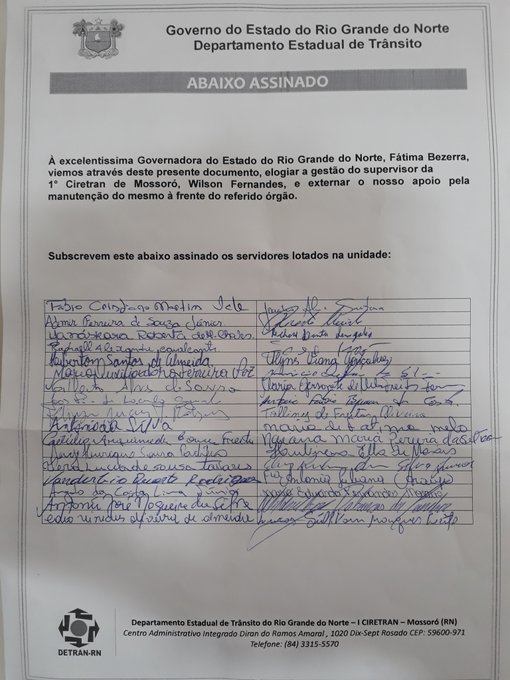 Abaixo-assinado contra a terceirização de Serviços Públicos