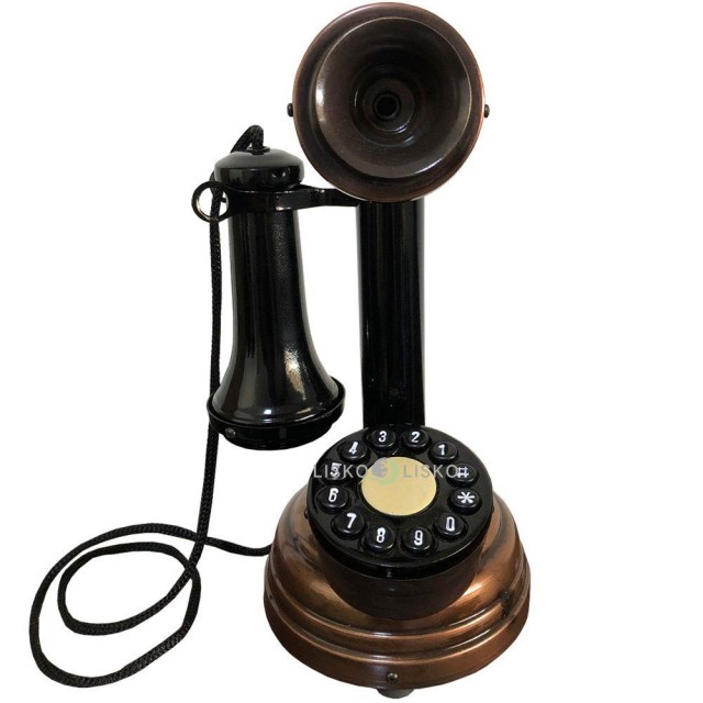 telefone-antigo-retro-castical-em-madeira-e-metal-cobre-1501785660