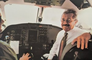 Senador José Maranhão era também piloto de avião (Foto: Arquivo Pessoal)