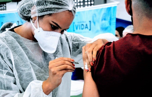 Vacinação seguiu nova etapa no fim de semana em Mossoró (Foto: Wilson Moreno)