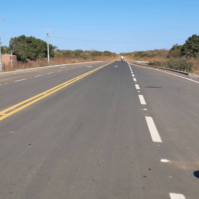 Encontro da Estrada do Melão etapa III com a BR 437 - Estrada do Cajueiro na comunidade rural de Boa Sorte (Foto: Josivan Barbosa) 