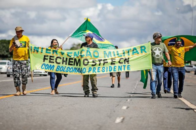 Bolsonarismo-raiz segue luta sem qualquer referência para enfrentar adversária (Foto: Arquivo, 19 de abril de 2020, Sérgio Lima/AFP)