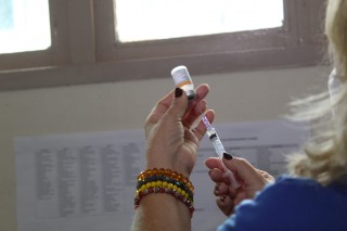 Vacinação atendeu público no sábado e domingo (Foto: Walmir Alves)