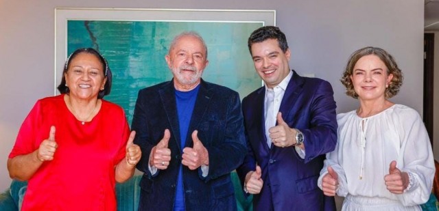 Fátima, Lula, Walter e Gleisi Hoffmann: tudo amarrado (Foto: cedida)