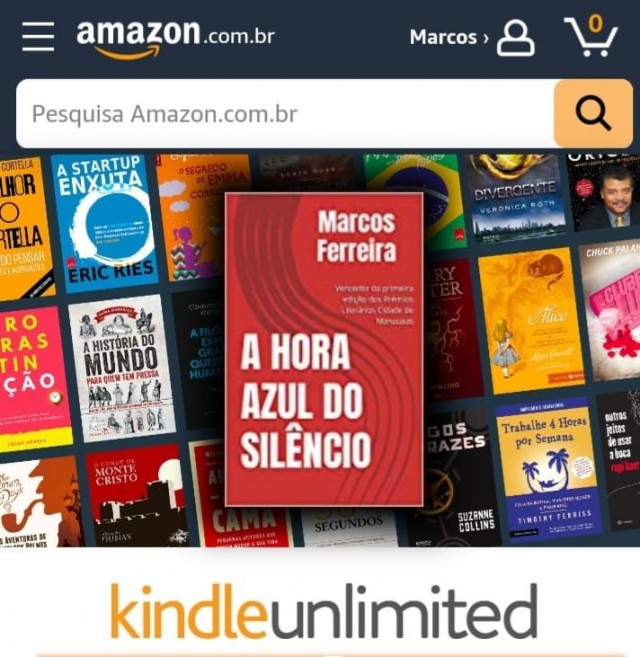 A hora azul do silêncio de Marcos Ferreira no Kindle - Amazon - Maio de 2022