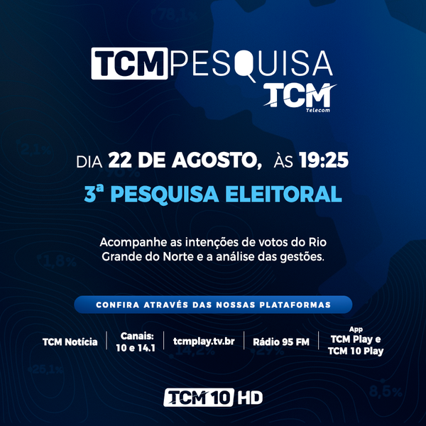 3ª Pesquisa TCM - Eleições 2022 - agosto - TAG