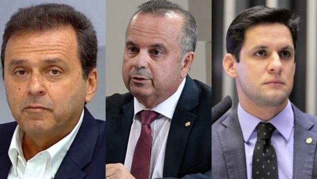 Carlos, Rogério e Rafael Motta são os principais disputantes da única vaga ao Senado (Fotomontagem do Agora RN)