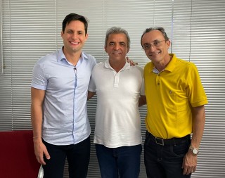 Rafael, Jorge e Souza: coligação majoritária (Foto: divulgação)
