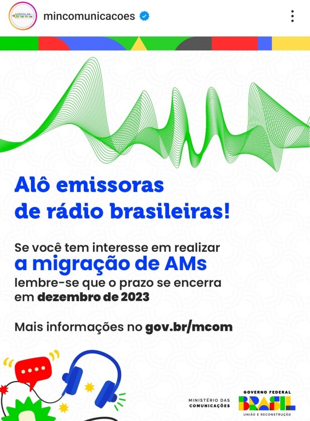 Rádios AM’s têm até o dia 31 de dezembro para migração à FM