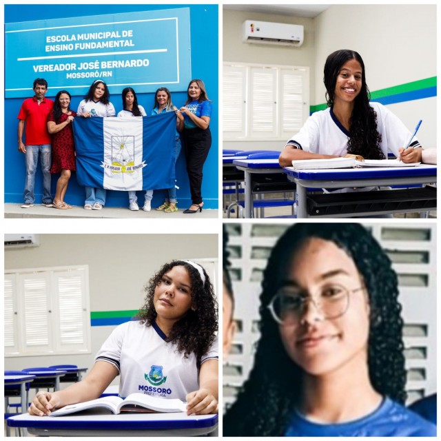 Escola Vereador José Bernardo com mudança e êxitos; Rhuanna, Juliane e Tamiris são exemplos (Fotos: Lucas Bulcão/Fotomongagem do BCS)