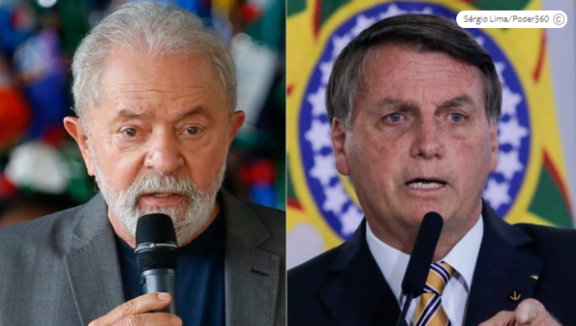 Lula, se for nome à reeleição, não terá Bolsonaro como adversário, por esse estar inelegível (Fotomontagem e fotos Poder 360/Sérgio Lima)