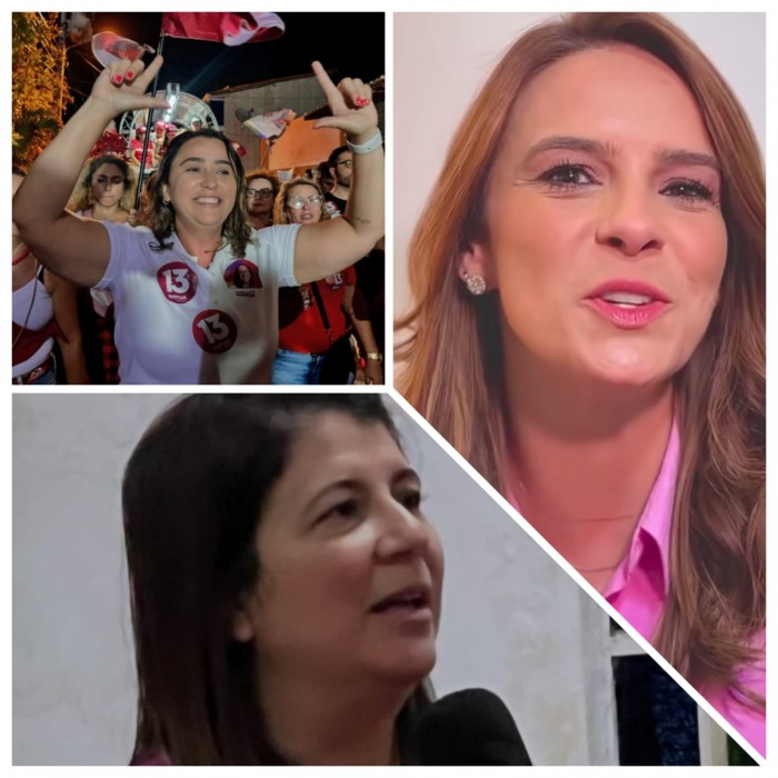 Samanda, Júlia e Carla: eleição com particular interesse (Fotomontagem do BCS)