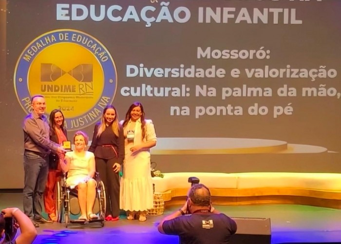 Medalha foi entregue em Natal (Foto: divulgação)