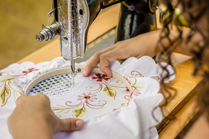 Bordado caicoense é um produto de características marcantes (Foto: Blog Correios)