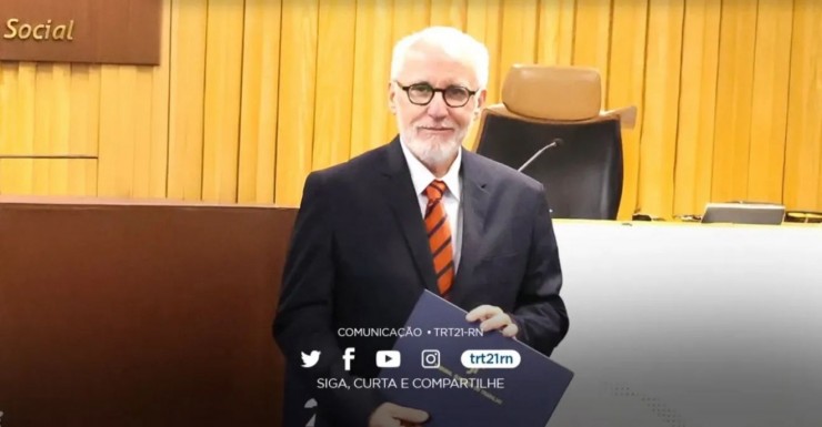 Hermann Hackradt atua na Justiça do Trabalho em Currais Novos (Foto: TRT-RN)