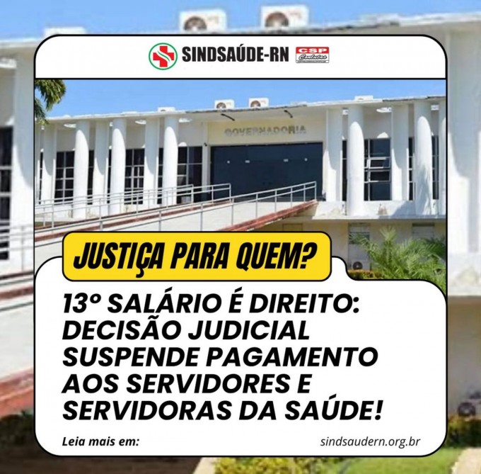Sindsaúde reagiu à decisão judicial desfavorável às suas pretensões (Reprodução do BCS)