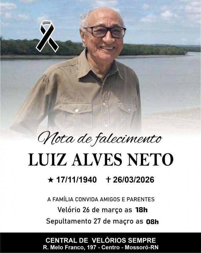 Nota de Falecimento (Reprodução)