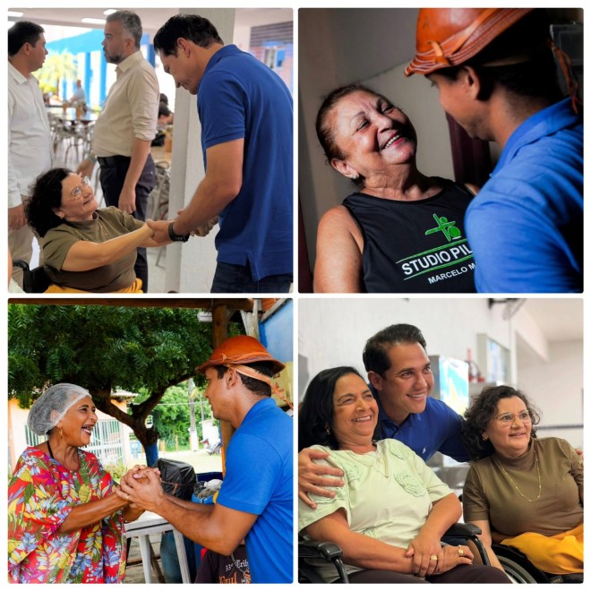 Kleber esteve em Mossoró e Governador Dix-sept Rosado; Allyson aportou em municípios do Agreste, núcleo do deputado (Fotomontagem do BCS a partir de redes sociais)