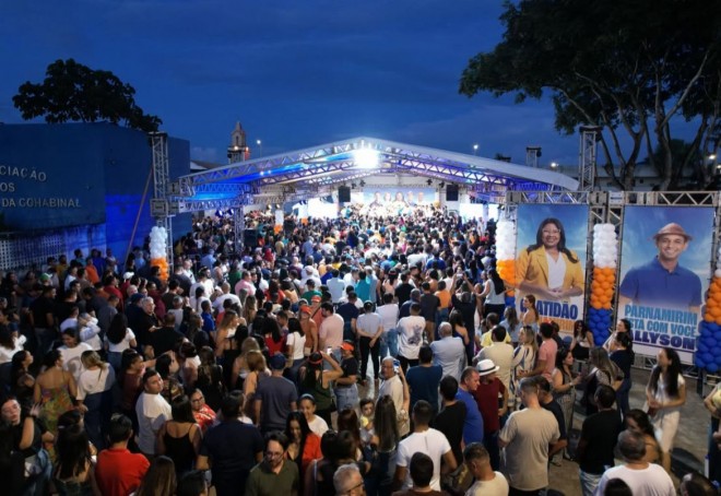 Prefeita e pré-candidato atraíram público expressivo para evento (Foto: divulgação)