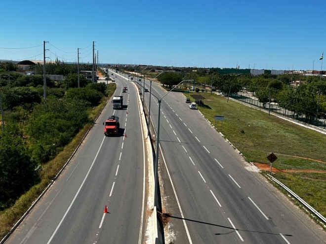 Trecho alcançará saída para Natal agora (Foto: Wilson Moreno)