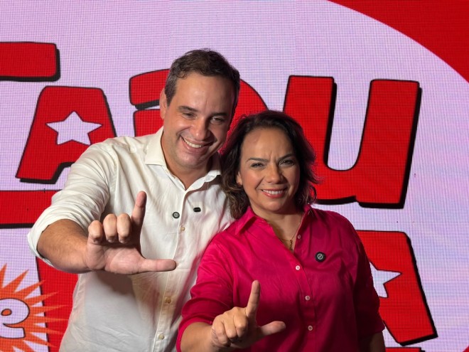 Cadu Xavier e Larissa Rosado formam chapa ao governo estadual, à sucessão de Fátima Bezerra (Foto: Assessoria)