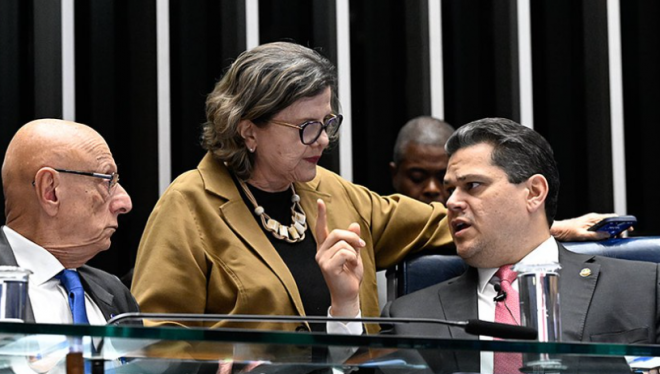 Teresa Leitão é autora de texto alternativo (Foto: Carlos Moura/Agência Senado)